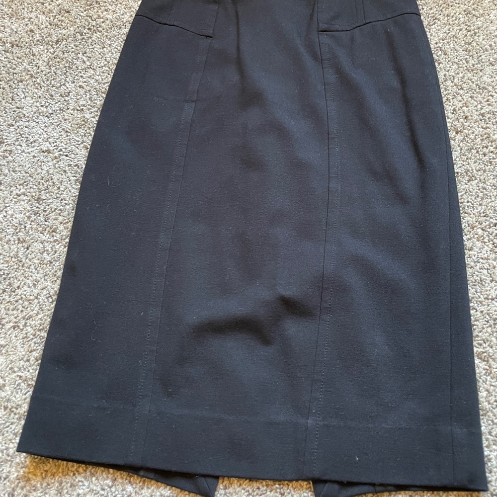 Black midi skirt